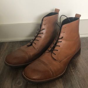 Stafford Men’s 6 in boot, size 10.5M, light brown